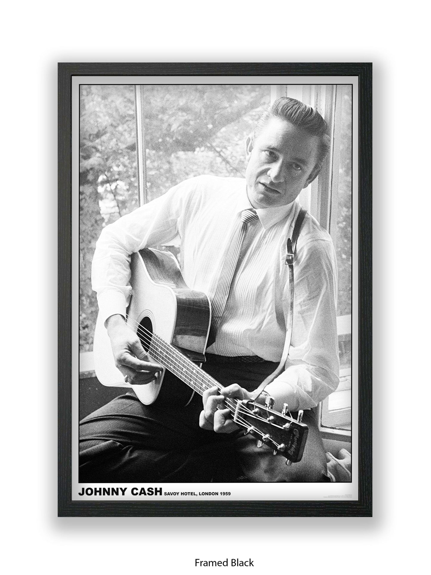 Johnny Cash - Savoy Hotel - London 1959 - Poster