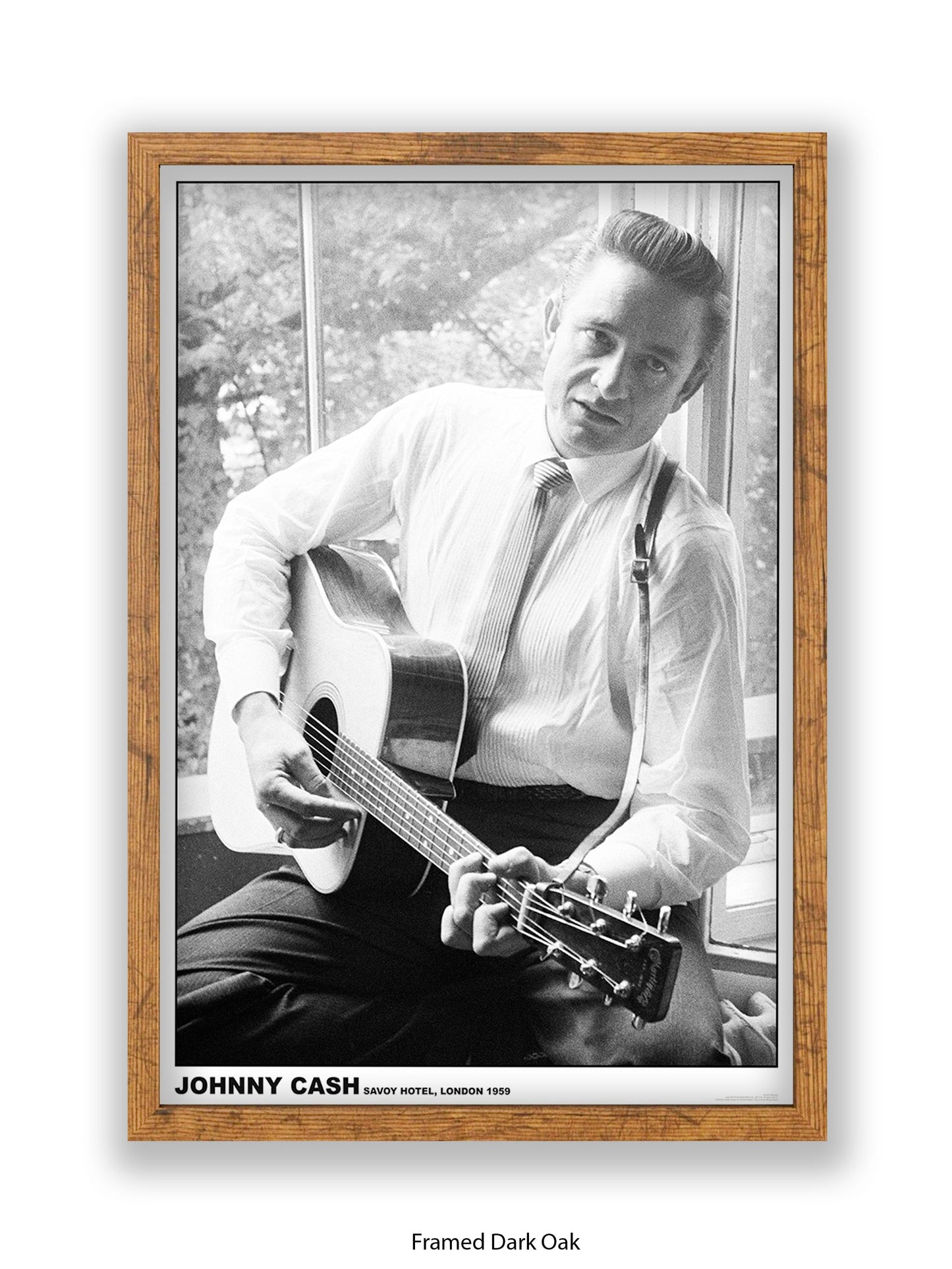 Johnny Cash - Savoy Hotel - London 1959 - Poster