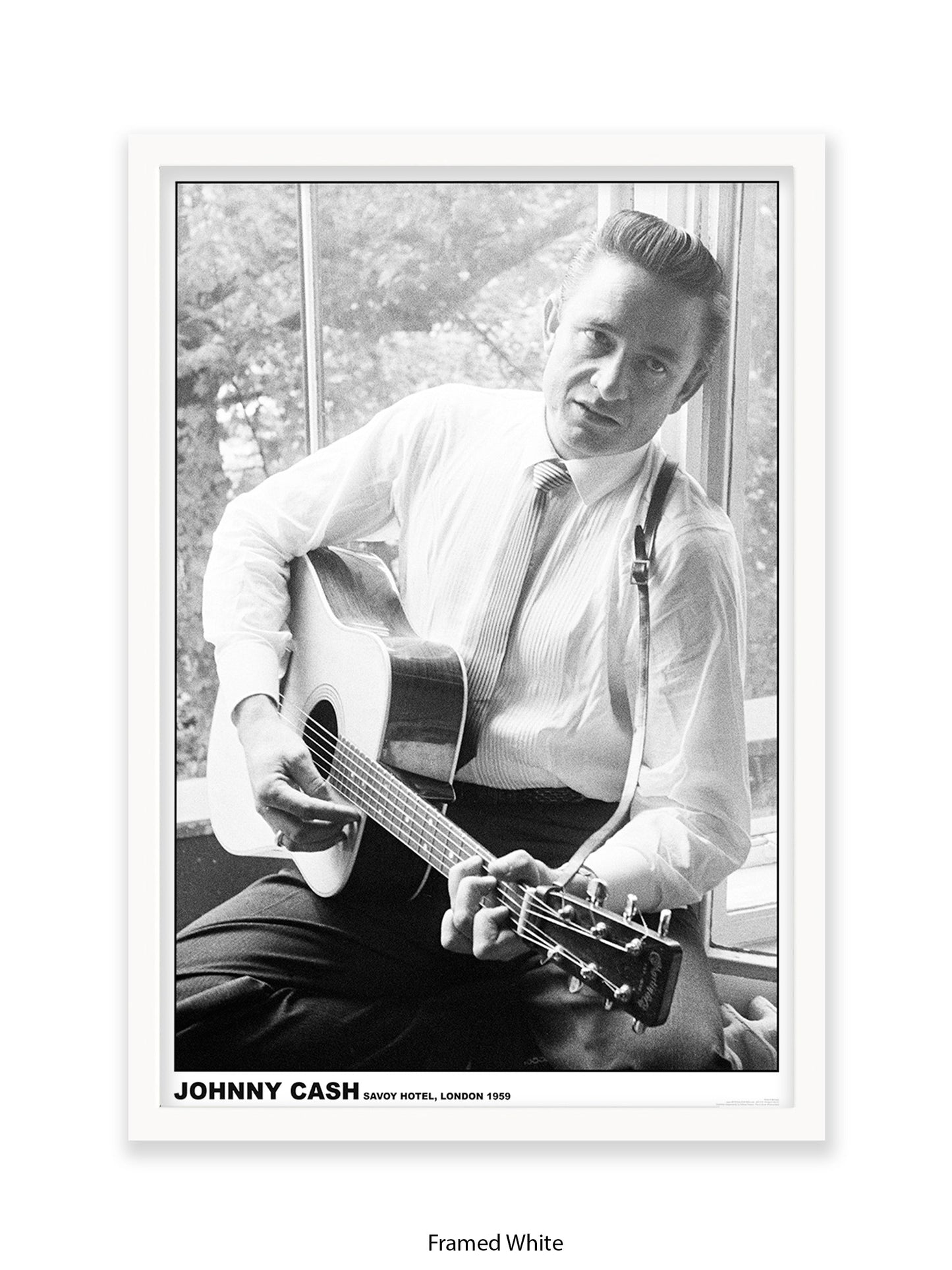 Johnny Cash - Savoy Hotel - London 1959 - Poster