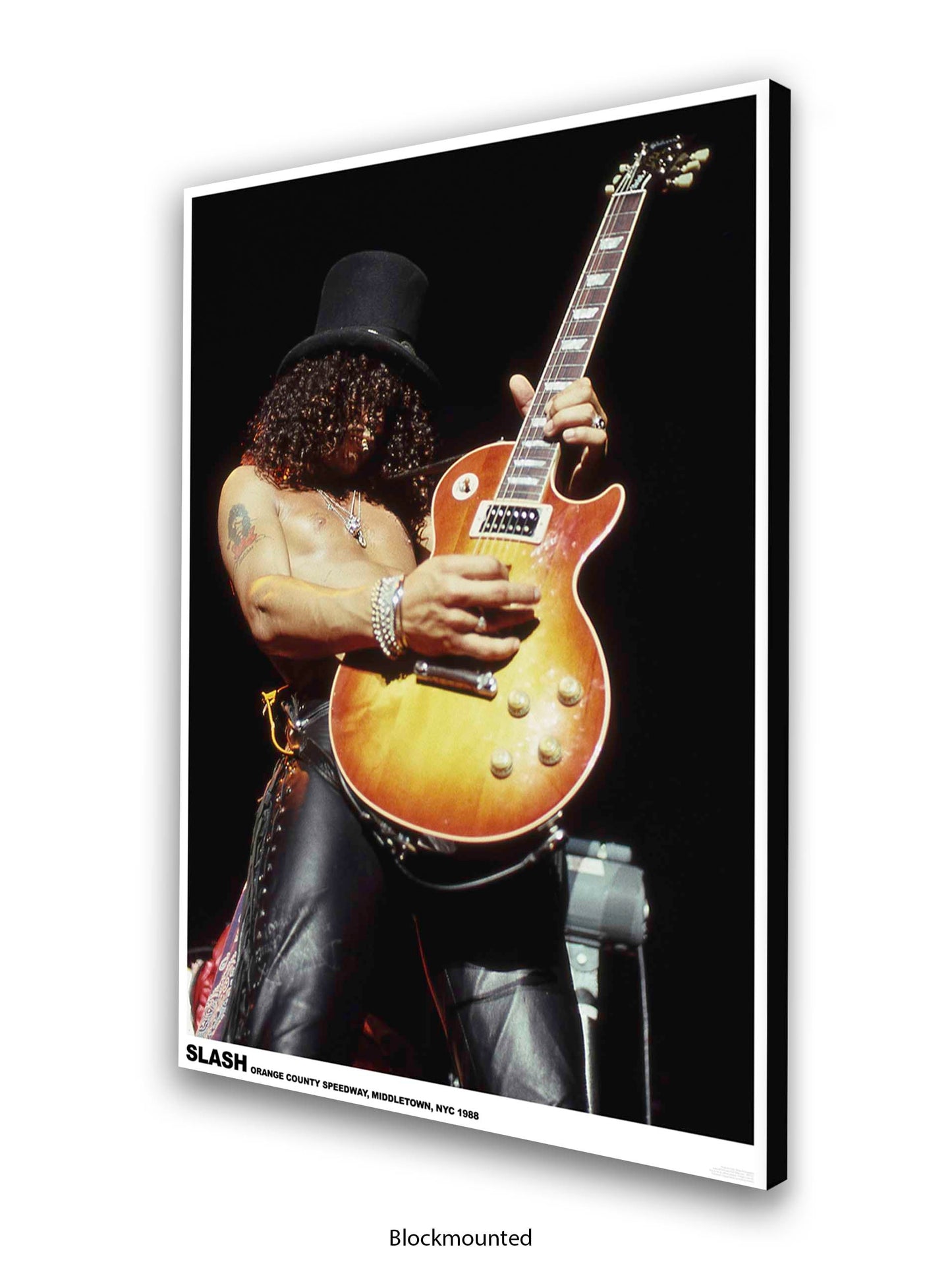 Guns and Roses - Slash - Orange County Speedway, Middleton, NYC 1988 - Poster