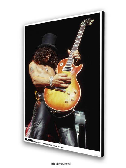 Guns and Roses - Slash - Orange County Speedway, Middleton, NYC 1988 - Poster