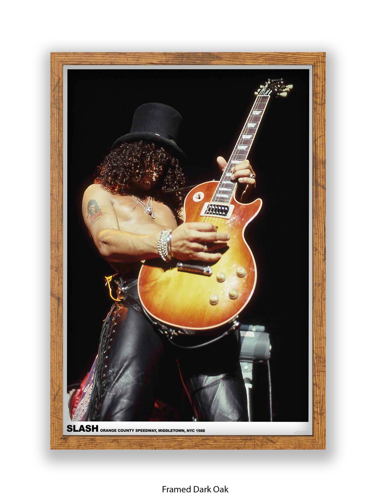 Guns and Roses - Slash - Orange County Speedway, Middleton, NYC 1988 - Poster