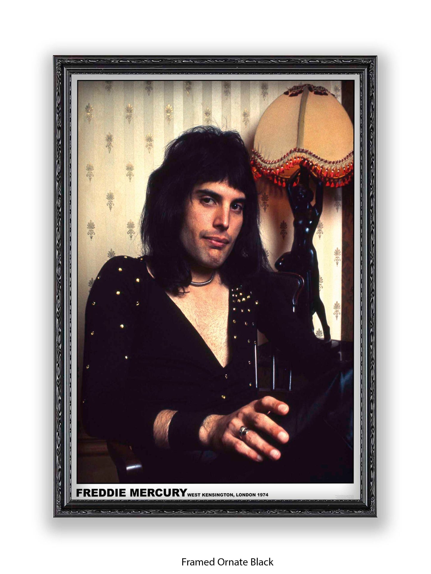 Queen - Freddie Mercury - West Kensington, London 1974 - Poster
