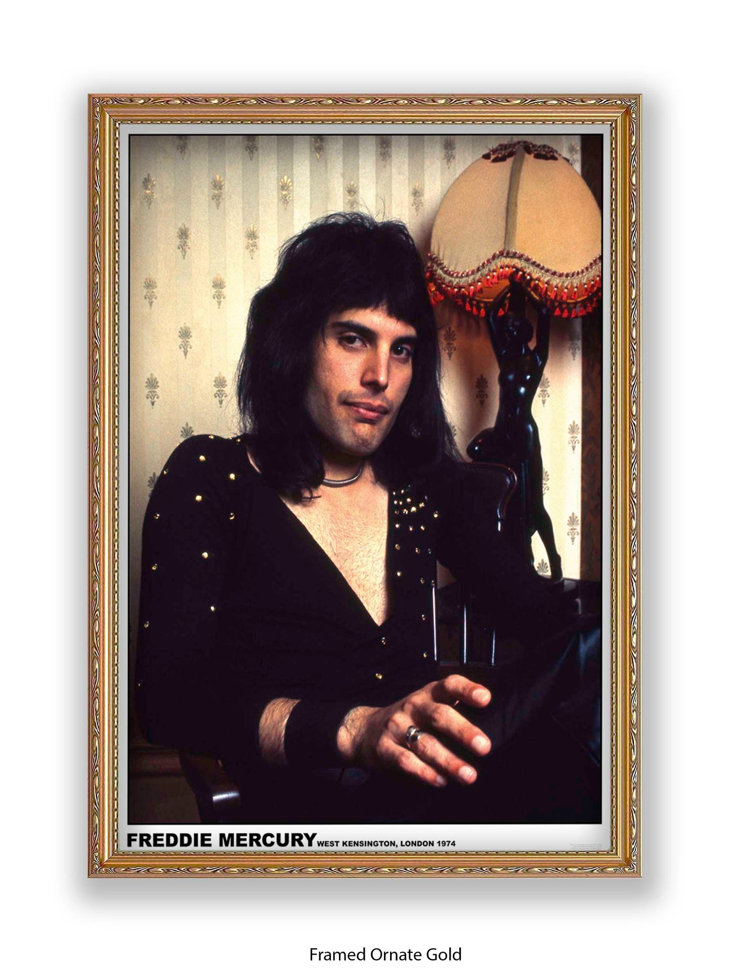 Queen - Freddie Mercury - West Kensington, London 1974 - Poster