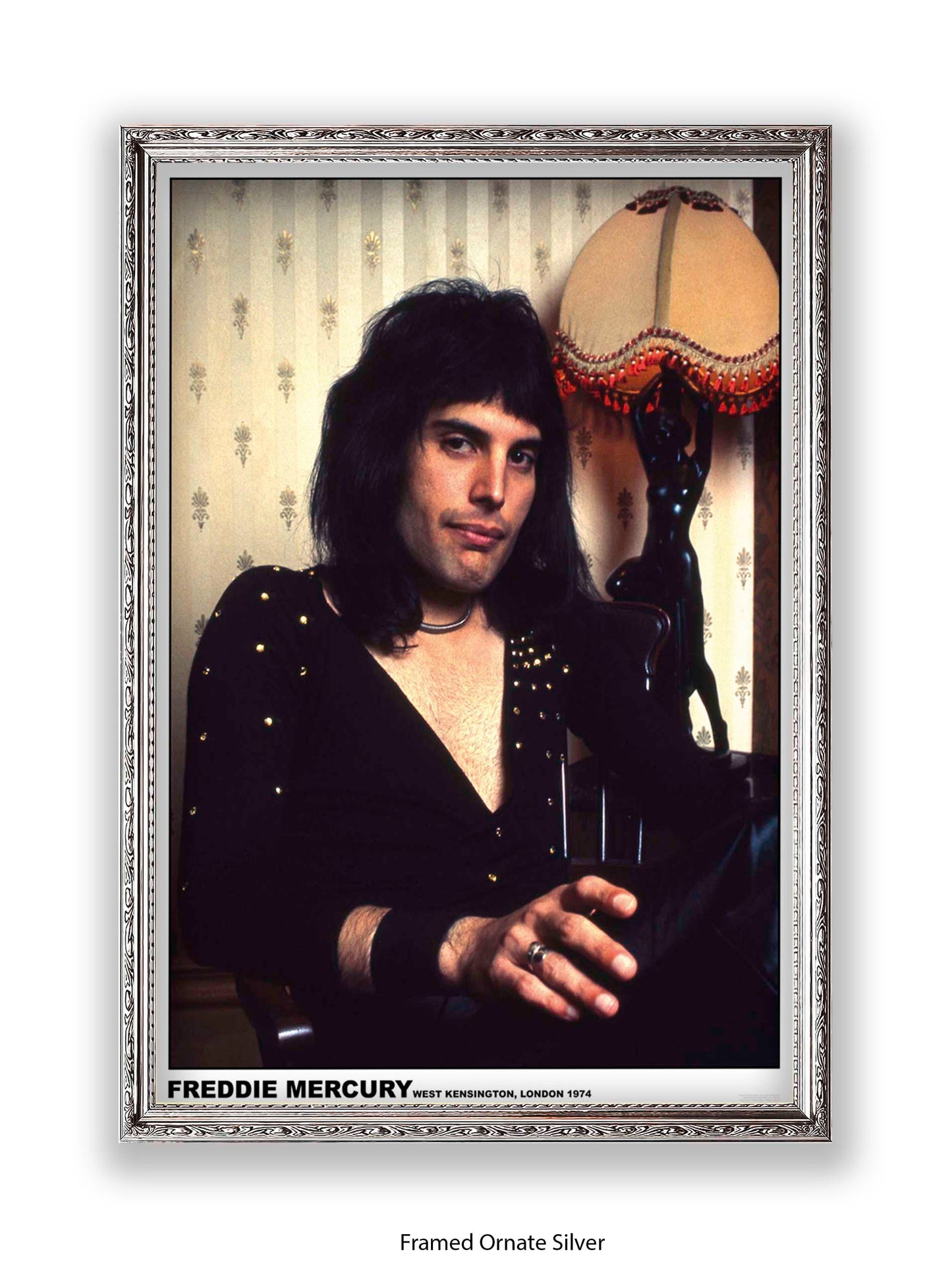 Queen - Freddie Mercury - West Kensington, London 1974 - Poster