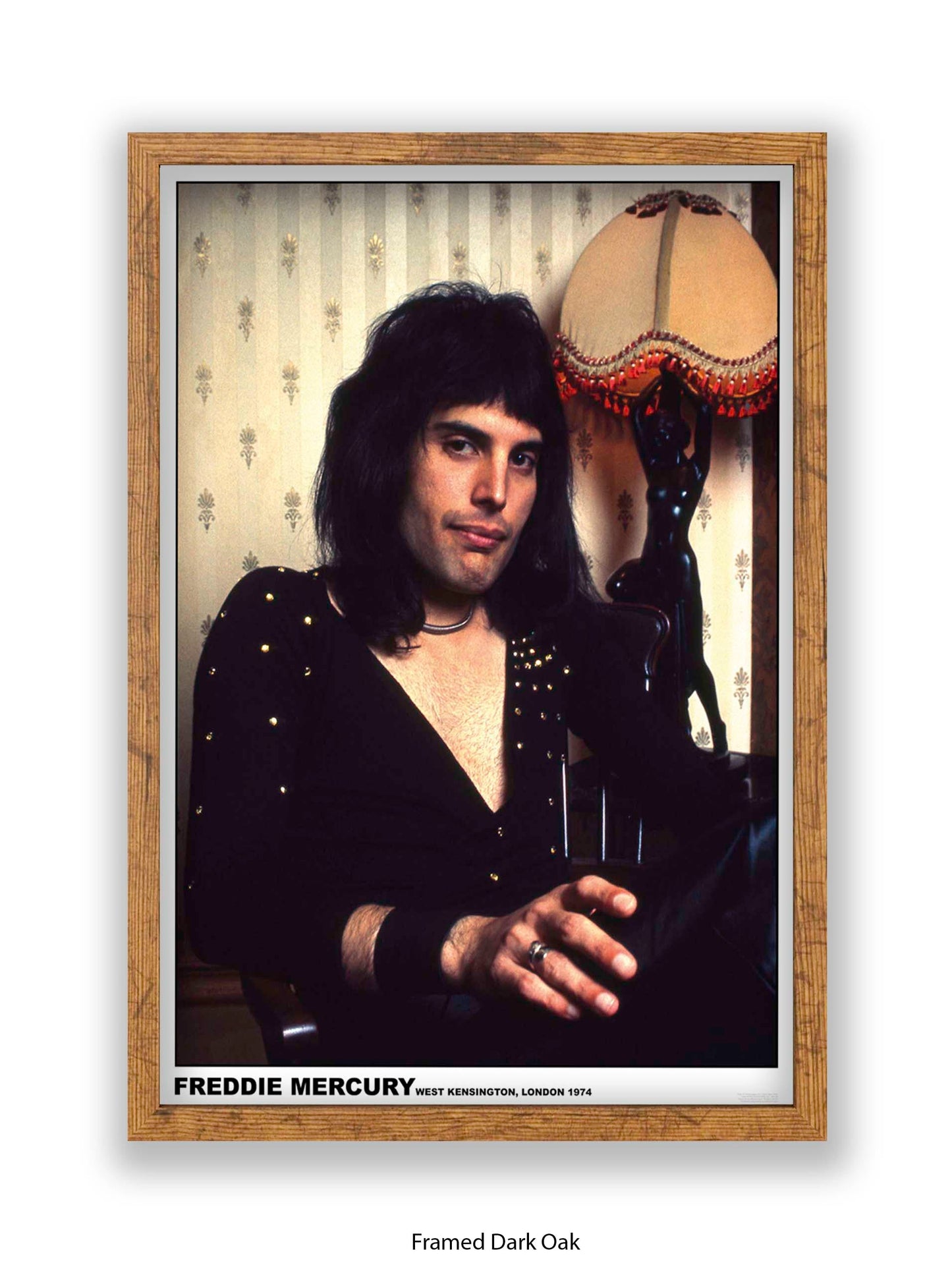 Queen - Freddie Mercury - West Kensington, London 1974 - Poster
