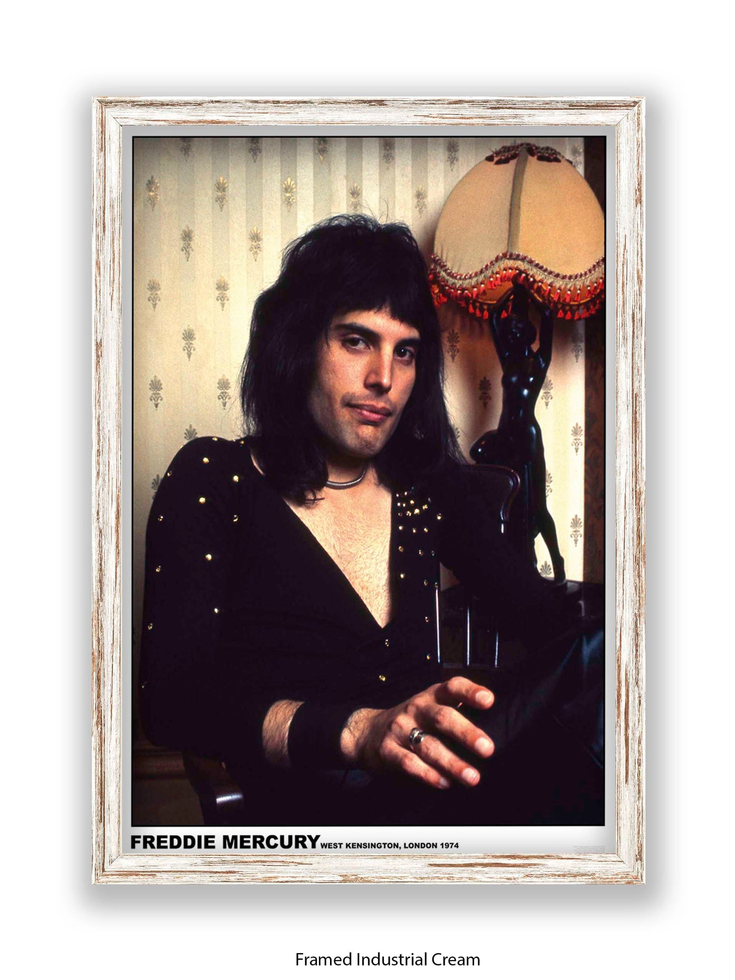 Queen - Freddie Mercury - West Kensington, London 1974 - Poster