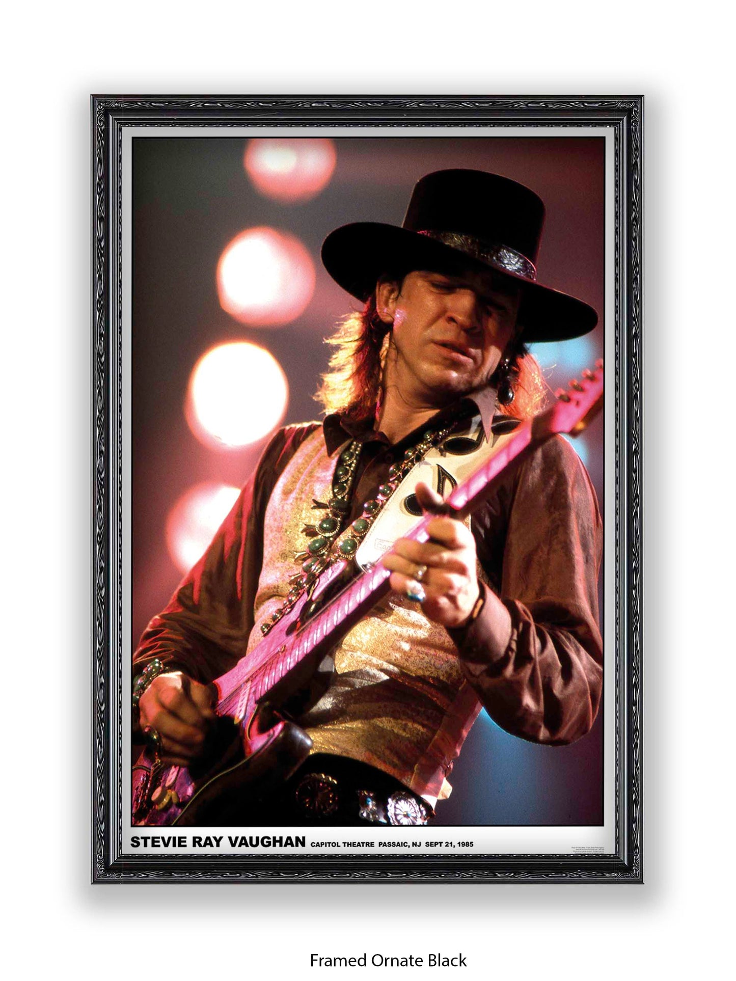 Stevie Ray Vaughan - Capitol Theatre Passaic, NJ Sept 21, 1985 - Poster