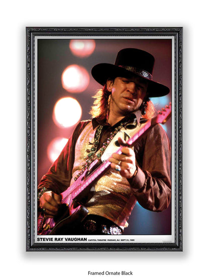 Stevie Ray Vaughan - Capitol Theatre Passaic, NJ Sept 21, 1985 - Poster