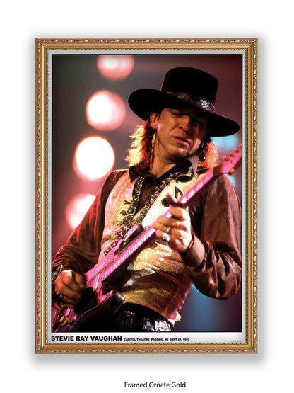 Stevie Ray Vaughan - Capitol Theatre Passaic, NJ Sept 21, 1985 - Poster
