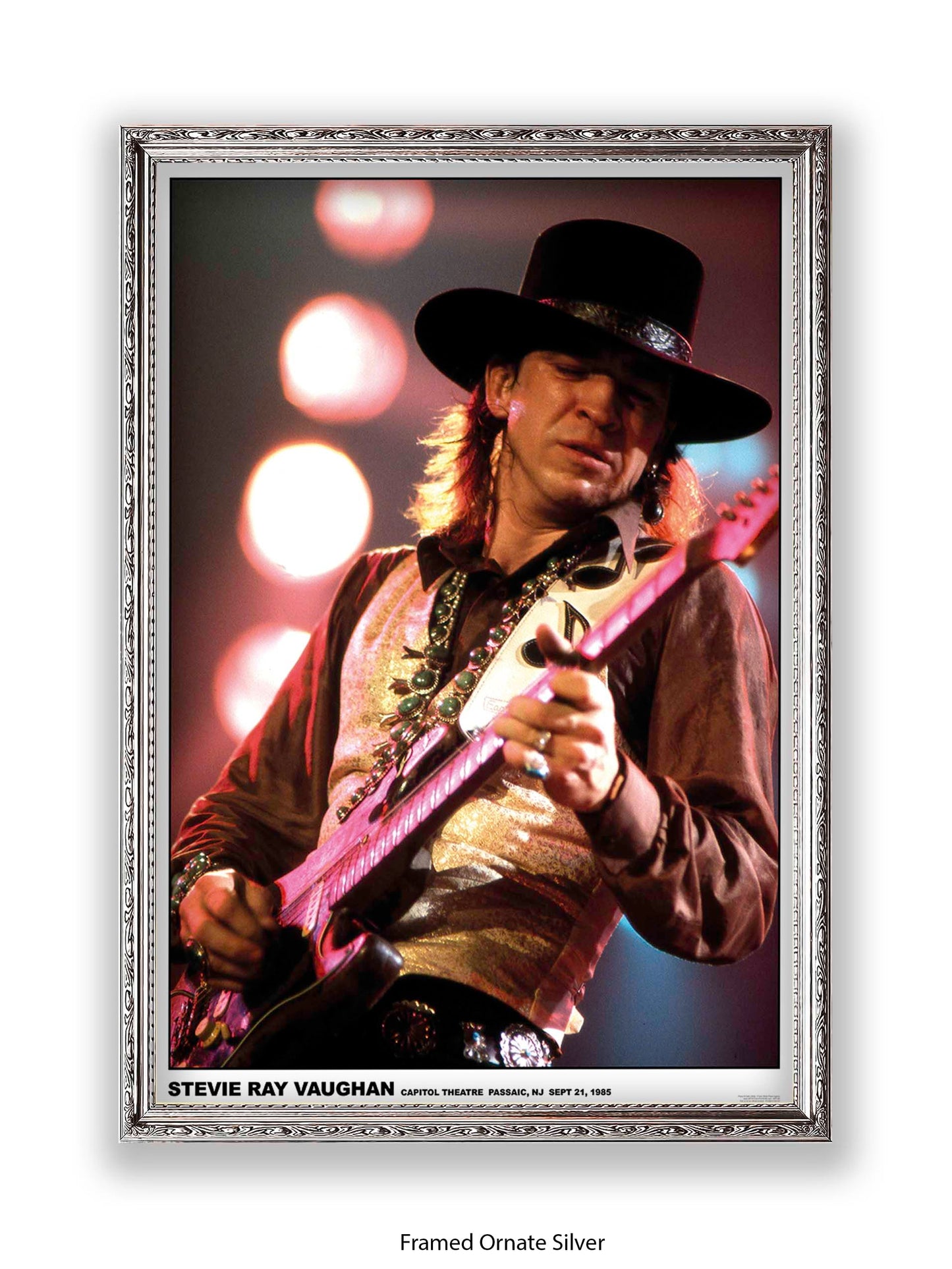 Stevie Ray Vaughan - Capitol Theatre Passaic, NJ Sept 21, 1985 - Poster
