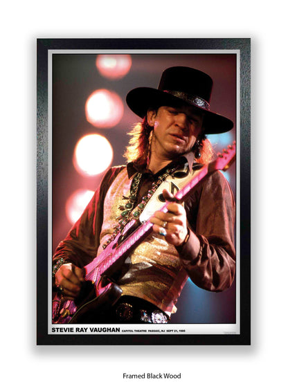 Stevie Ray Vaughan - Capitol Theatre Passaic, NJ Sept 21, 1985 - Poster