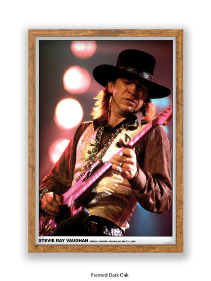 Stevie Ray Vaughan - Capitol Theatre Passaic, NJ Sept 21, 1985 - Poster