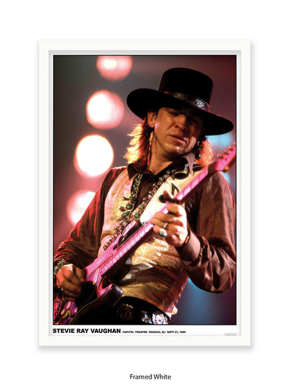 Stevie Ray Vaughan - Capitol Theatre Passaic, NJ Sept 21, 1985 - Poster