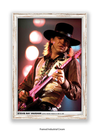 Stevie Ray Vaughan - Capitol Theatre Passaic, NJ Sept 21, 1985 - Poster