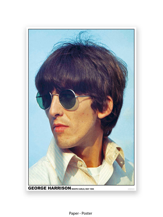 Beatles - George Harrison - Monte Carlo, May  1966 - Poster