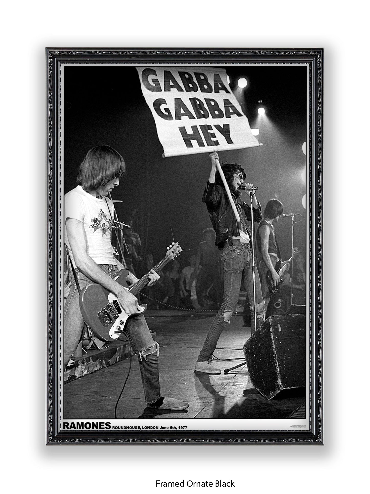 Ramones - Roundhouse, London June 6th, 1977 - Poster