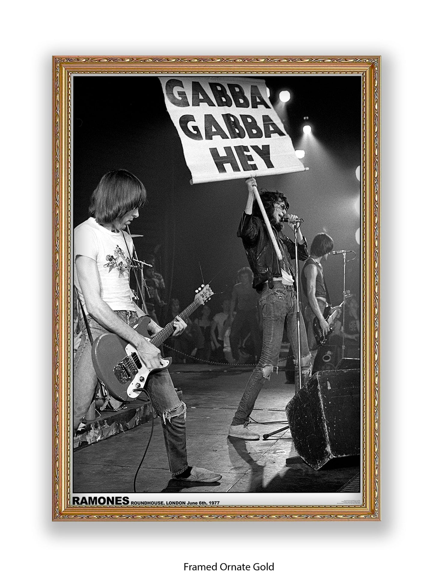 Ramones - Roundhouse, London June 6th, 1977 - Poster