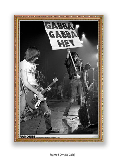 Ramones - Roundhouse, London June 6th, 1977 - Poster