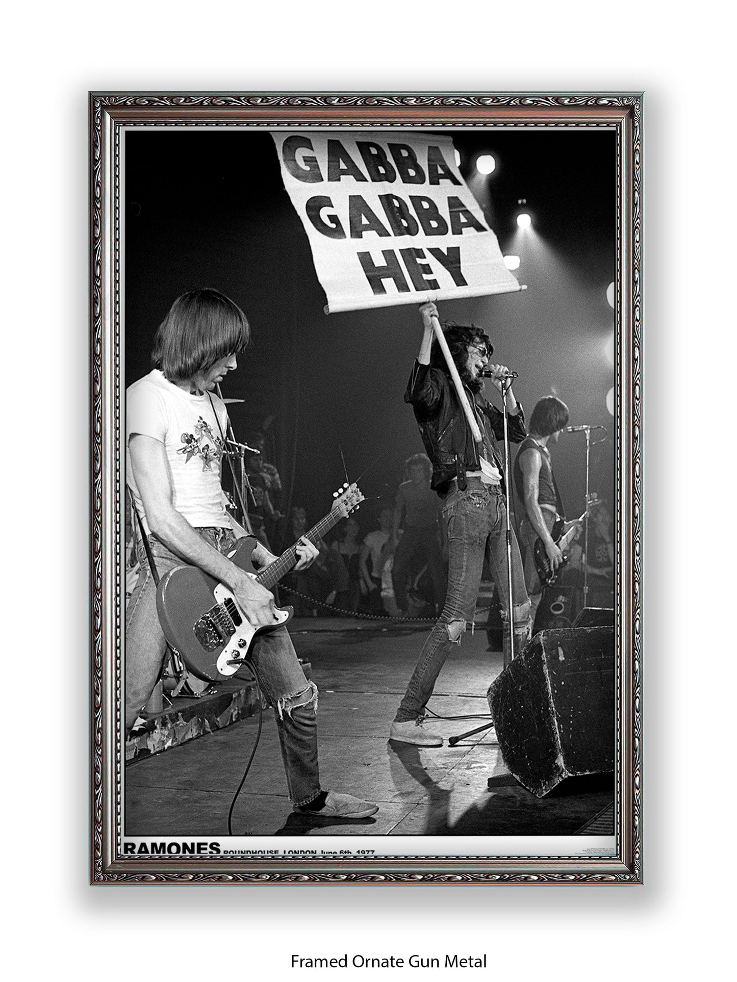 Ramones - Roundhouse, London June 6th, 1977 - Poster