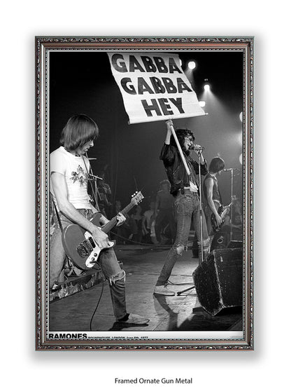 Ramones - Roundhouse, London June 6th, 1977 - Poster