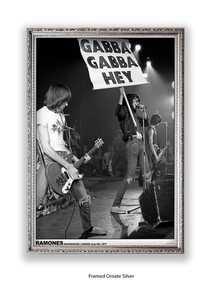 Ramones - Roundhouse, London June 6th, 1977 - Poster