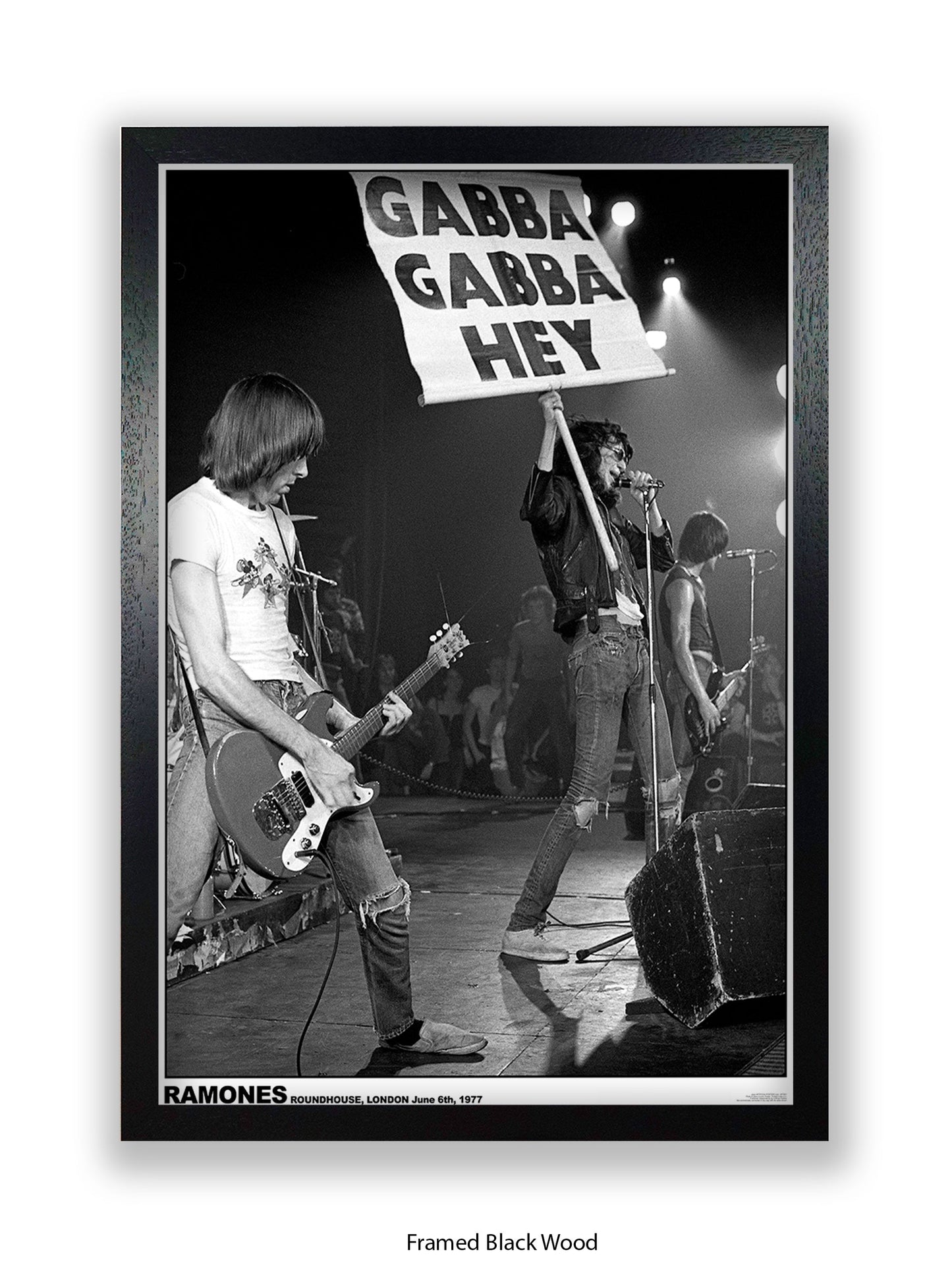 Ramones - Roundhouse, London June 6th, 1977 - Poster