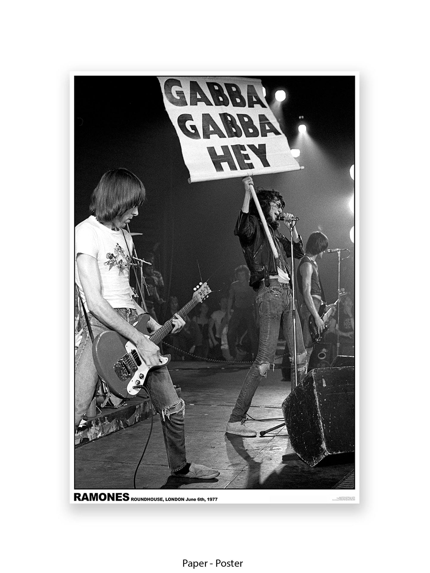 Ramones - Roundhouse, London June 6th, 1977 - Poster