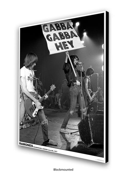 Ramones - Roundhouse, London June 6th, 1977 - Poster