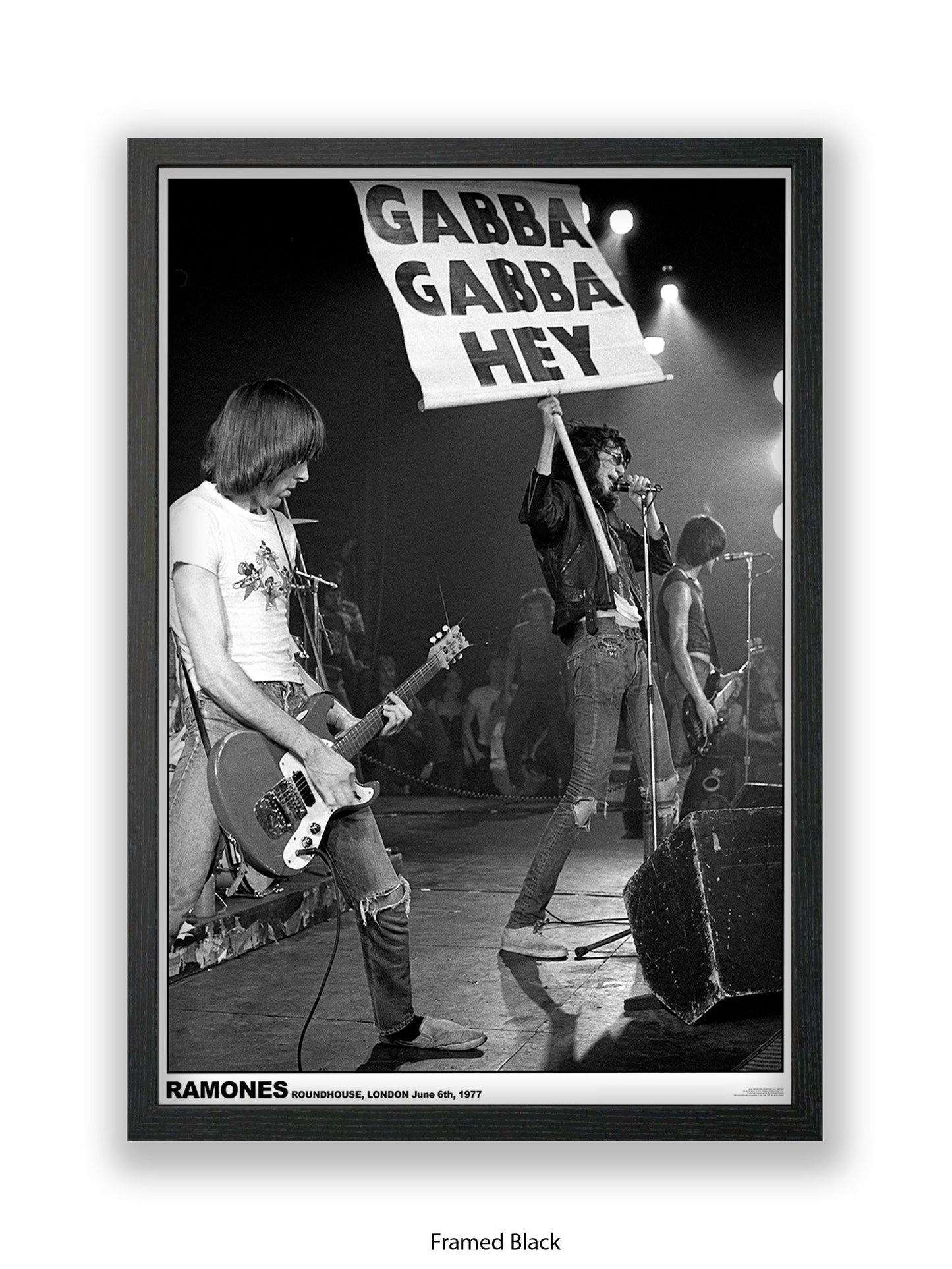 Ramones - Roundhouse, London June 6th, 1977 - Poster