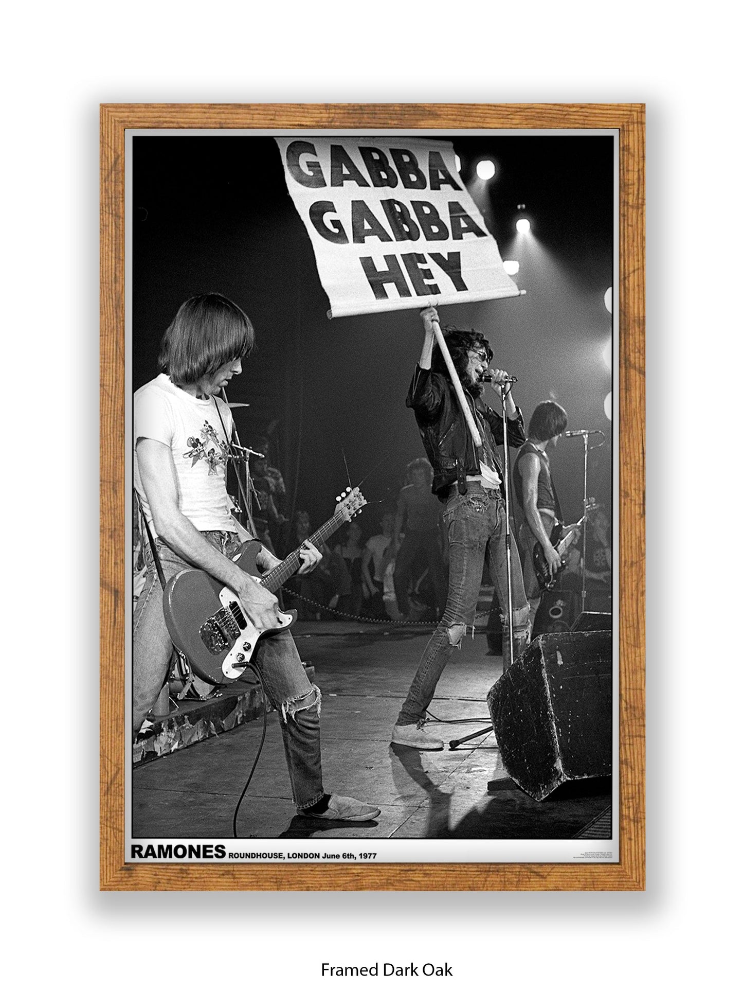Ramones - Roundhouse, London June 6th, 1977 - Poster