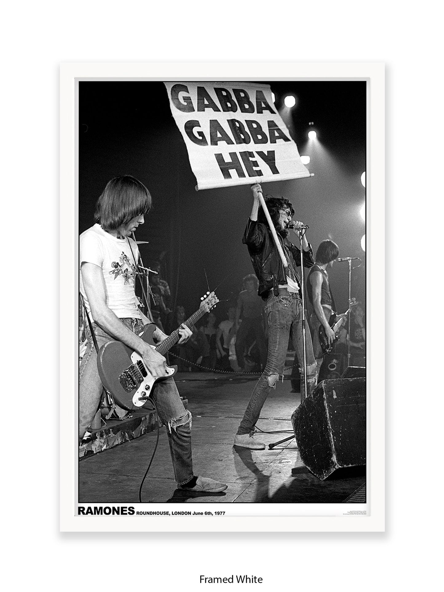 Ramones - Roundhouse, London June 6th, 1977 - Poster