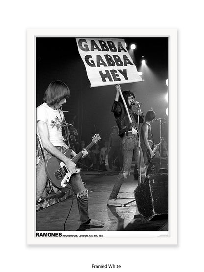 Ramones - Roundhouse, London June 6th, 1977 - Poster