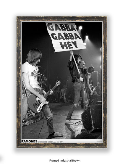 Ramones - Roundhouse, London June 6th, 1977 - Poster