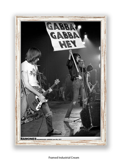 Ramones - Roundhouse, London June 6th, 1977 - Poster