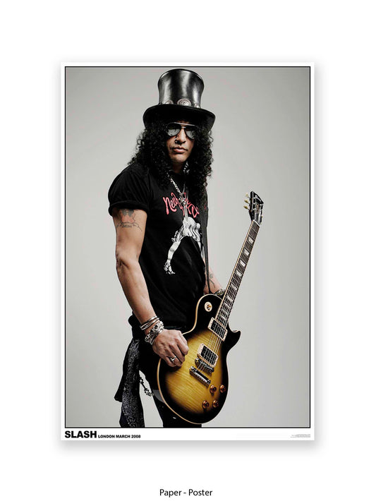 Guns and Roses - Slash - London March 2008 - Poster