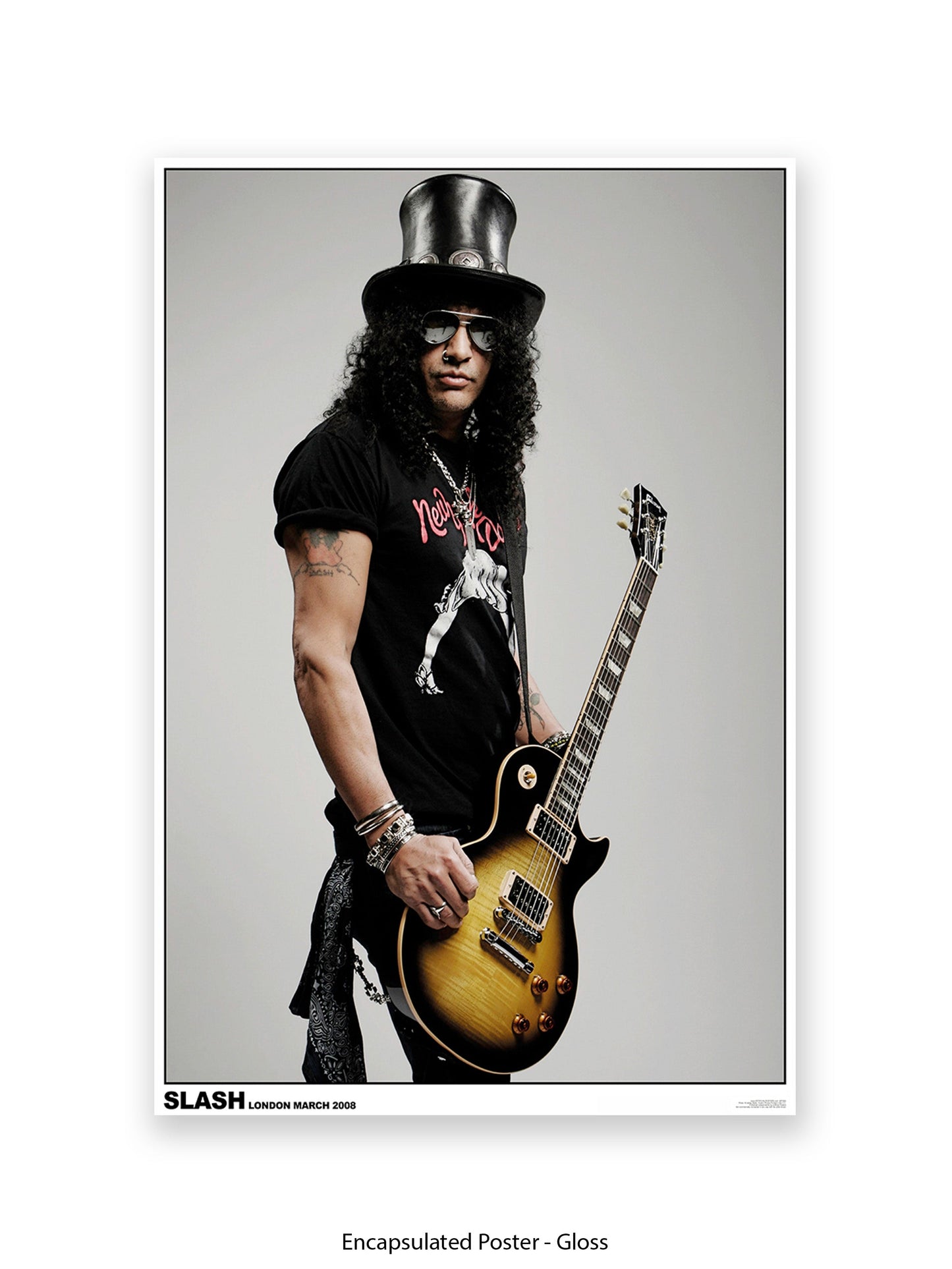 Guns and Roses - Slash - London March 2008 - Poster