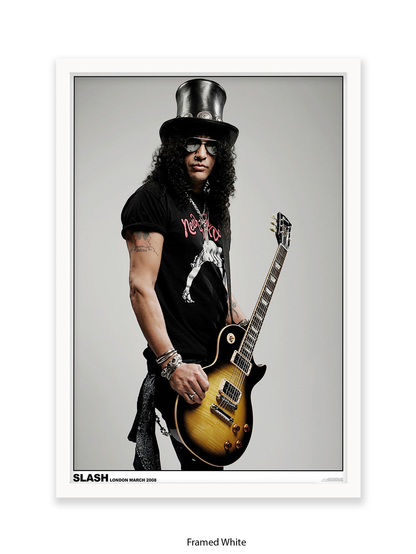 Guns and Roses - Slash - London March 2008 - Poster