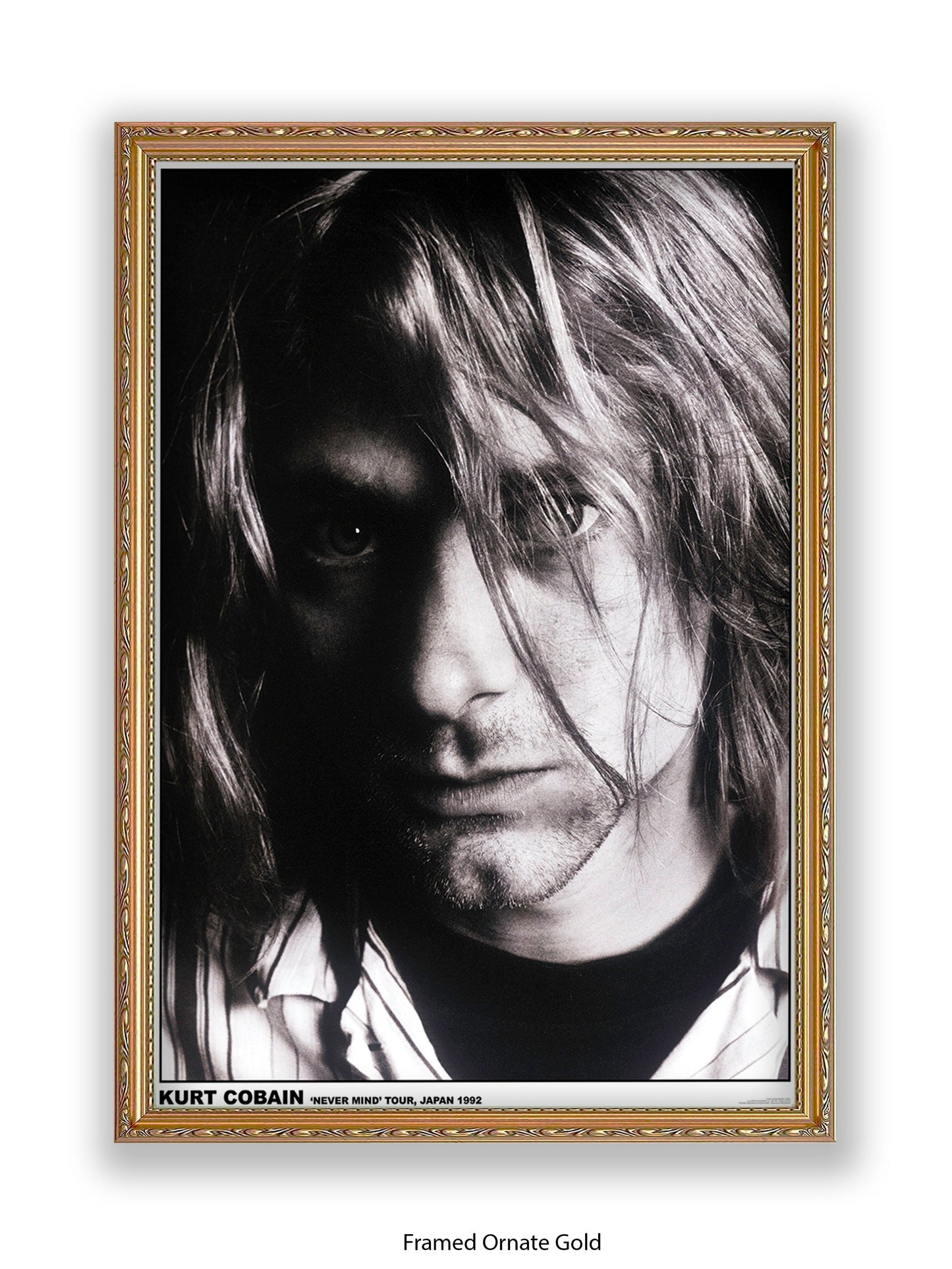 Nirvana - Kurt Cobain "Never Mind" Tour, Japan 1992 - Poster