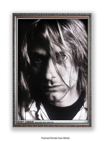 Nirvana - Kurt Cobain "Never Mind" Tour, Japan 1992 - Poster