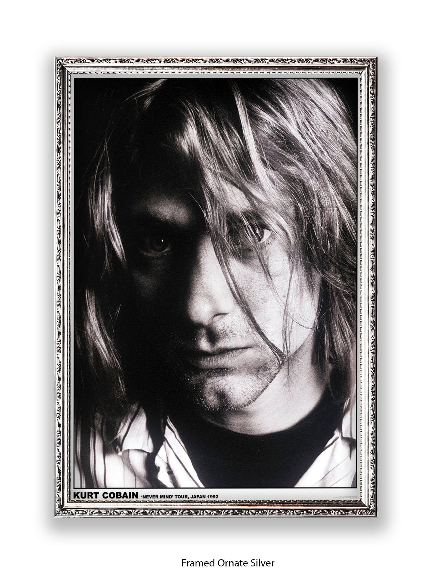 Nirvana - Kurt Cobain "Never Mind" Tour, Japan 1992 - Poster