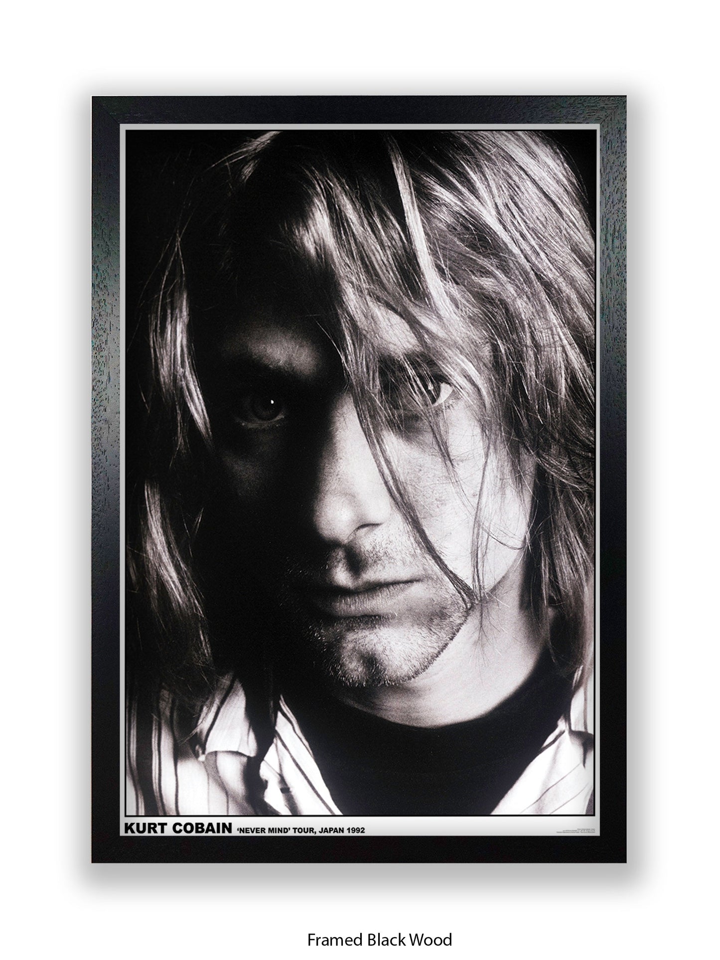 Nirvana - Kurt Cobain "Never Mind" Tour, Japan 1992 - Poster