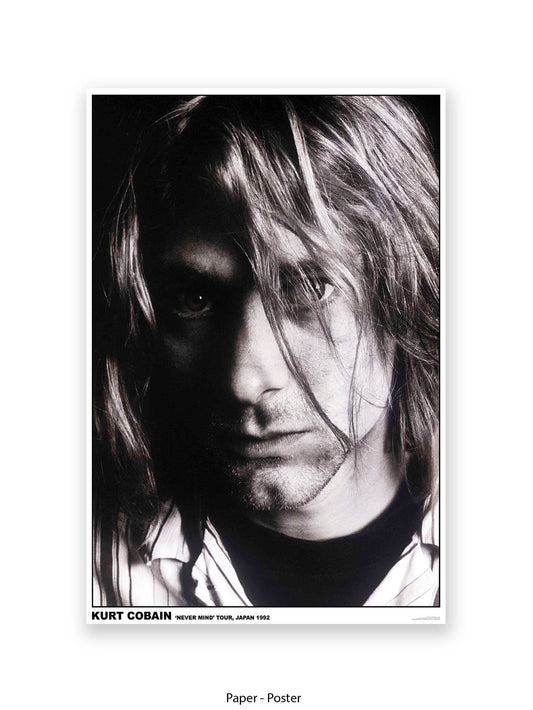 Nirvana - Kurt Cobain "Never Mind" Tour, Japan 1992 - Poster