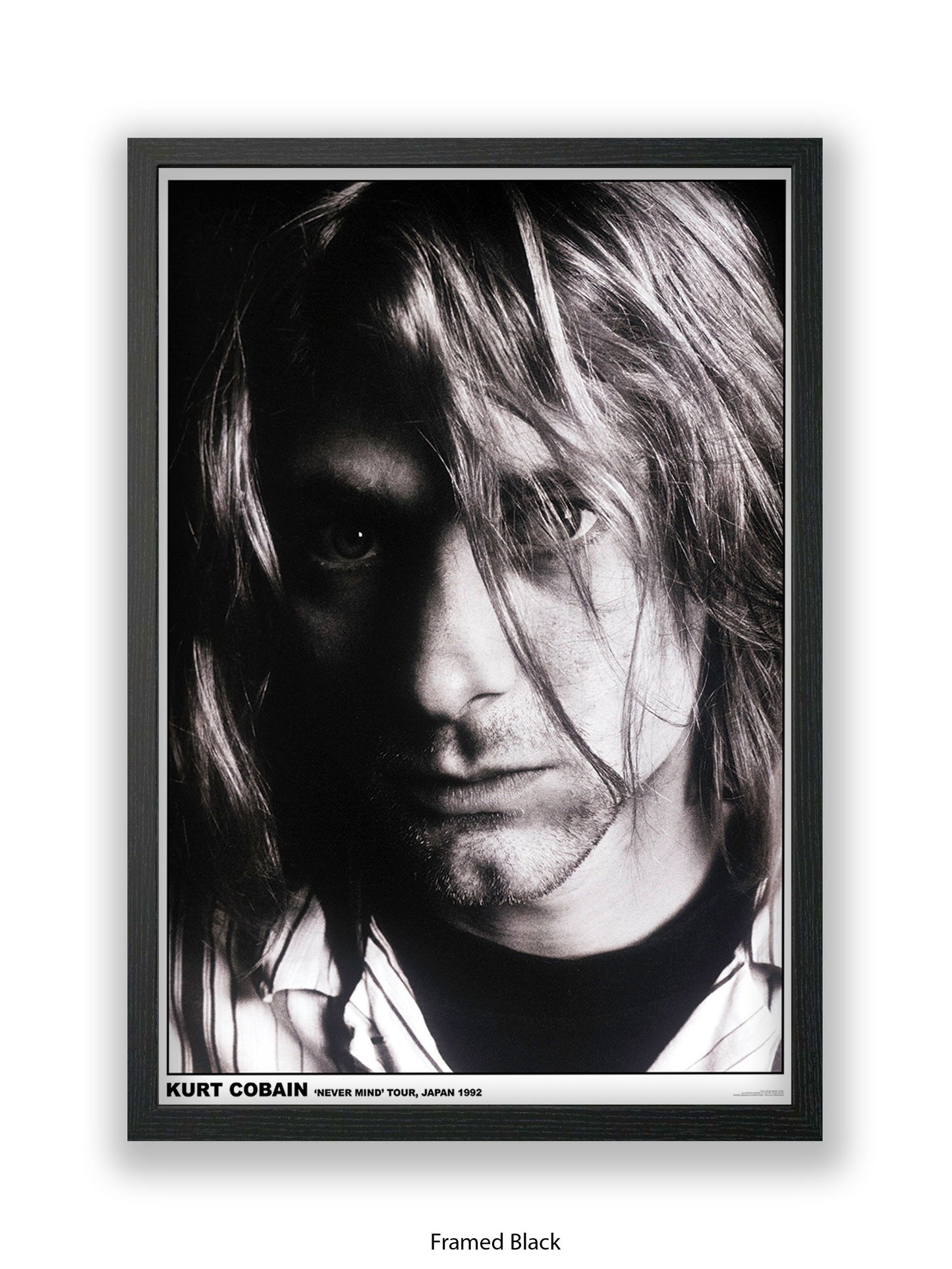 Nirvana - Kurt Cobain "Never Mind" Tour, Japan 1992 - Poster