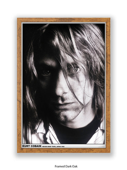 Nirvana - Kurt Cobain "Never Mind" Tour, Japan 1992 - Poster