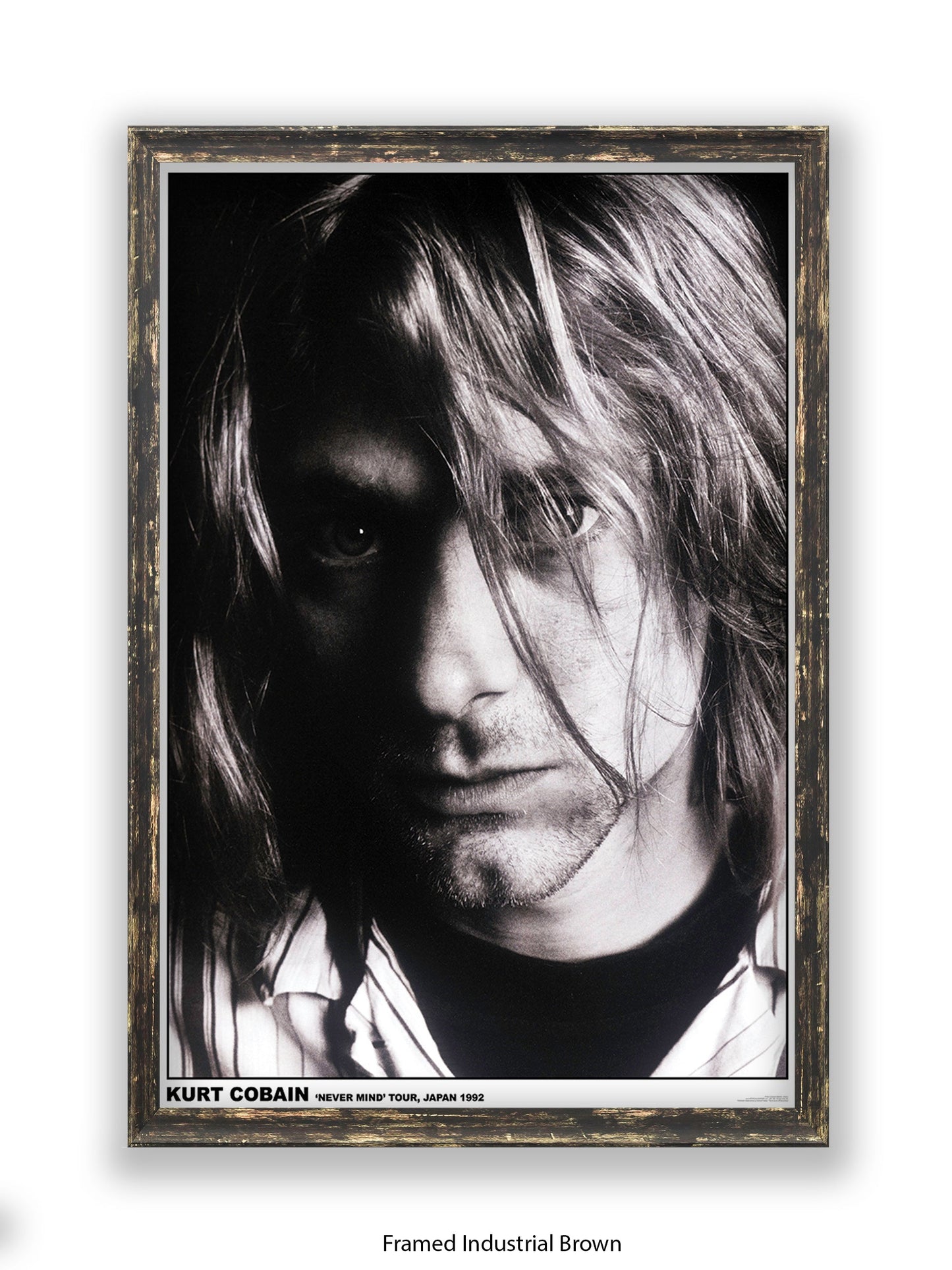 Nirvana - Kurt Cobain "Never Mind" Tour, Japan 1992 - Poster