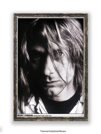 Nirvana - Kurt Cobain "Never Mind" Tour, Japan 1992 - Poster