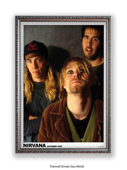 Nirvana - Band, October 1990 - Poster