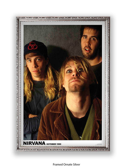 Nirvana - Band, October 1990 - Poster
