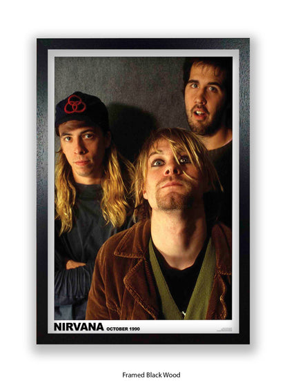 Nirvana - Band, October 1990 - Poster